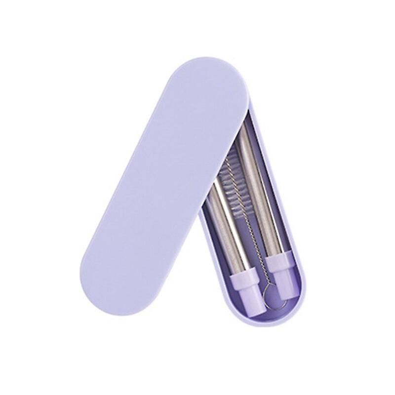 The Brands Market Stainless steel folding straw Purple