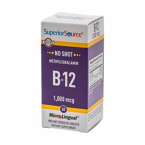 Superior Source Vitamin B12,1000 mcg ,60 Count (Pack of 1)