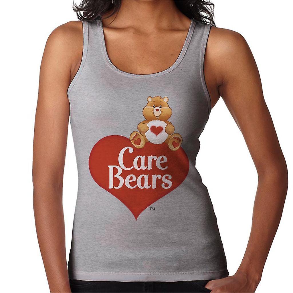 Care Bears Logo Tenderheart Bear Women's Vest Heather Grey Small