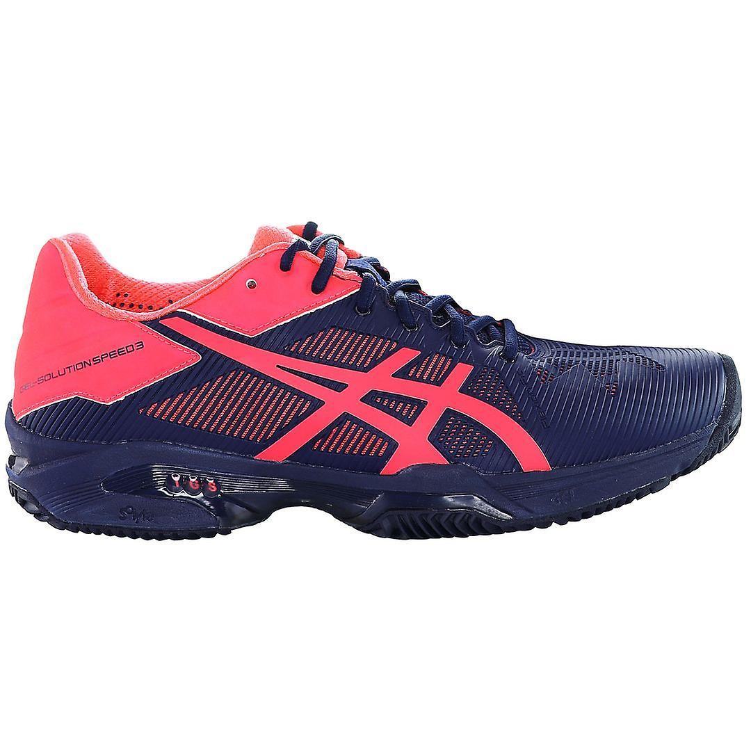 Asics Gel-Solution Speed 3 Clay Blue Synthetic Womens Padel Trainers E651N 4920 UK 6 US 8 EU 39.5 CM 25