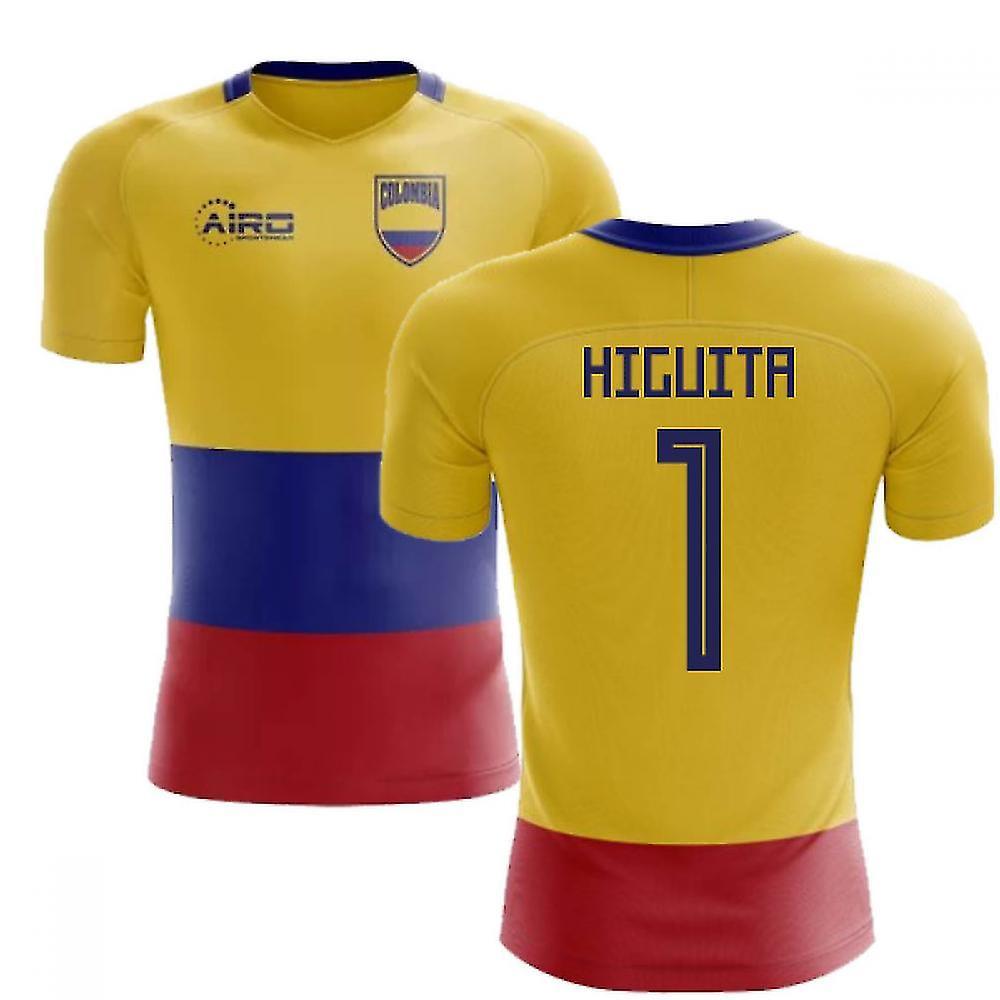 Airo Sportswear 2024-2025 Colombia Flag Concept Football Shirt (Higuita 1) Yellow M