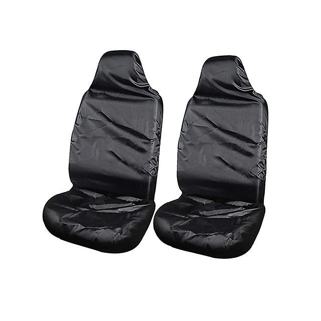 Seat Cushion Car Front Seat Protector Cover Heavy Duty Universal Waterproof Auto Seat Covers Car Seat Cover Breathable Cushion Protector Black 2pcs