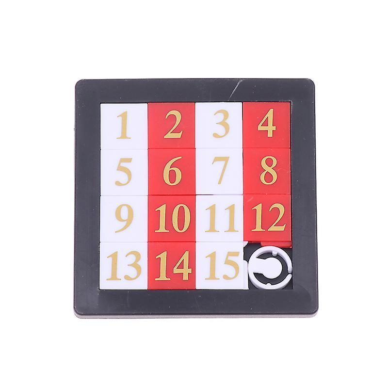 Unbrand 1-15 Number Slide Puzzle Brain Puzzle Games Exercise The Brain Educational Toy Developing For Children Toys Multicolor