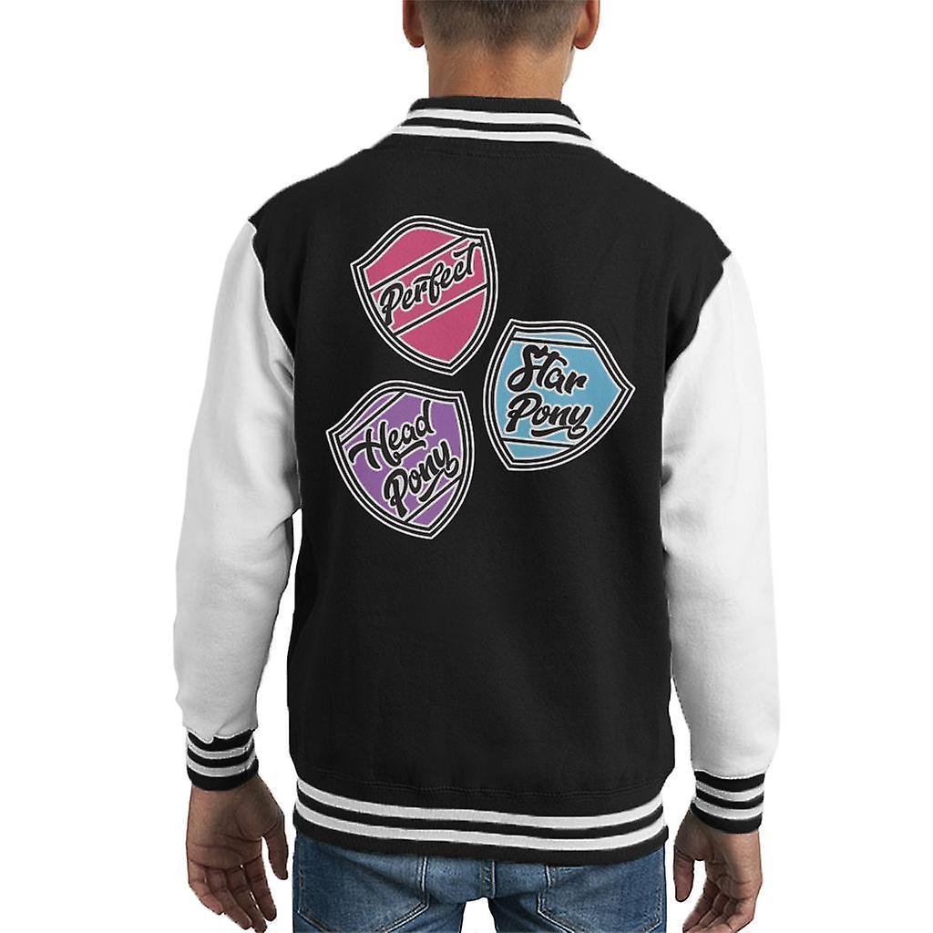 My Little Pony Perfect Star Pony Kid's Varsity Jacket Black/White Small (5-6 yrs)