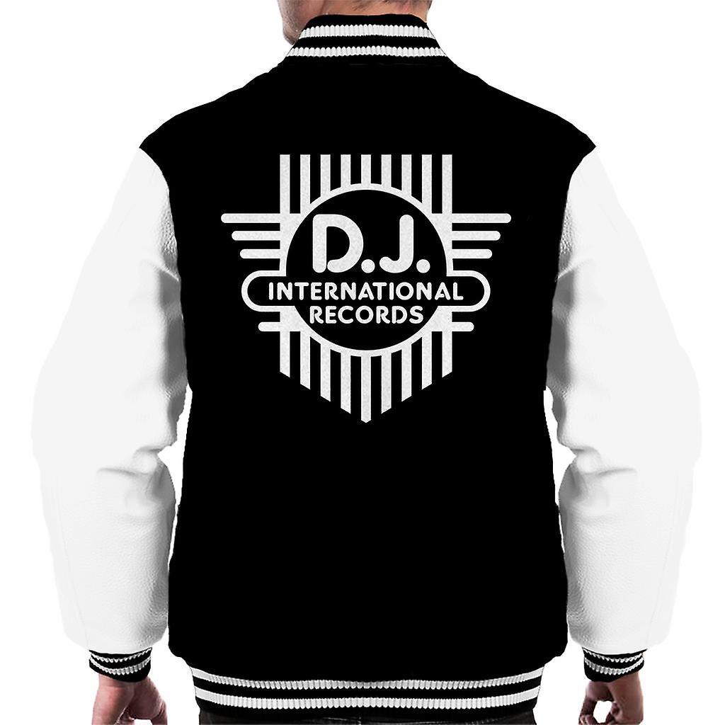 DJ International Classic Cross Logo Men's Varsity Jacket Black/White X-Large