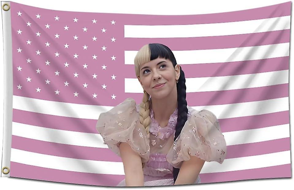 Hoh Melanie Flag, Melanie Flag American Usa Banner Music Singer Poster Tapestry 3x5ft Melanie Martinez Pink Flag For College Dorm Room