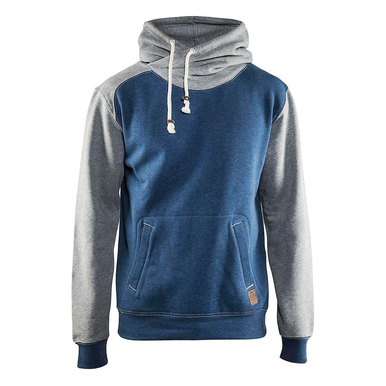 Blaklader 3399 workwear hoodie sweater - mens (33991157) Melange blue/grey S