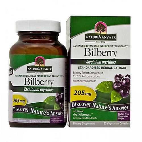 Nature's Answer Bilberry Standardized, 90 Vcaps (Pack of 1)