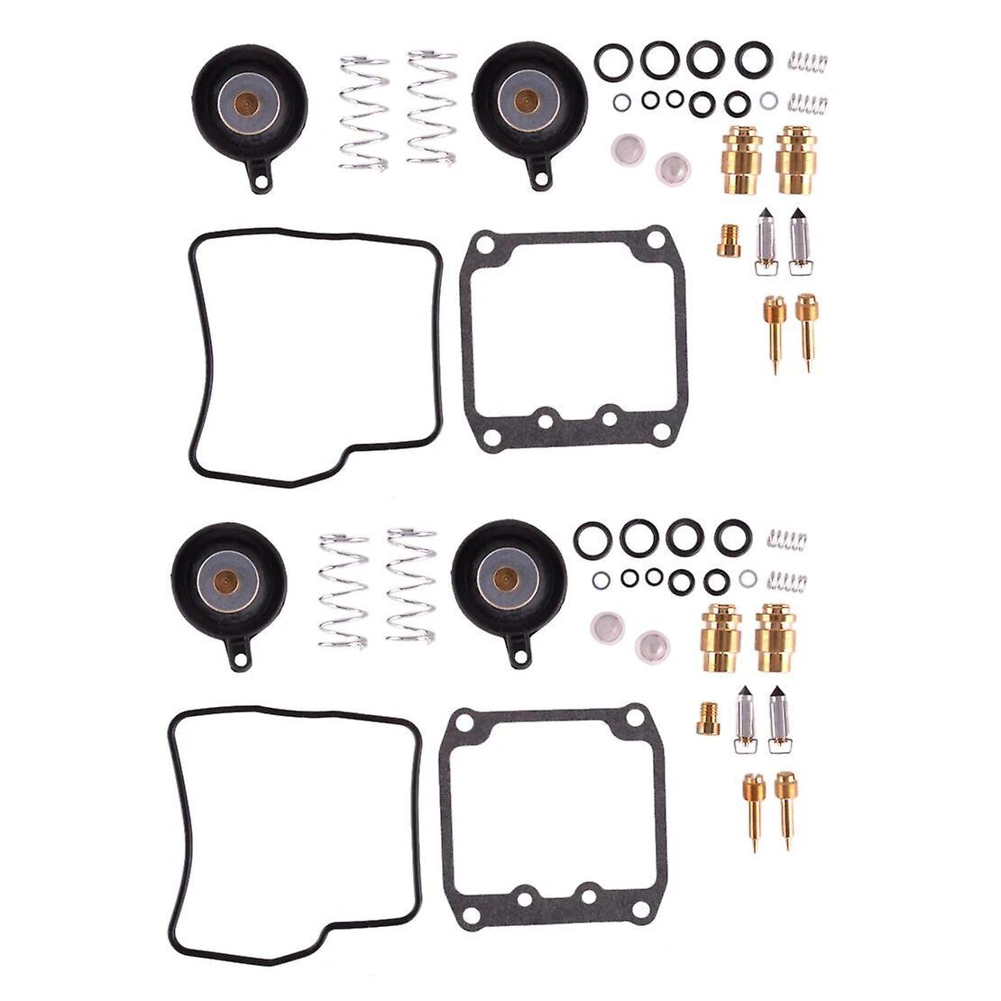 Jiechannel 2 Sets Carburetor Maintenance Jet Membrane Repair Kits Fit For Suzuki Vs1400 Vs800gl Vz800 1997-1999 2000 2001 2002 2003 2004