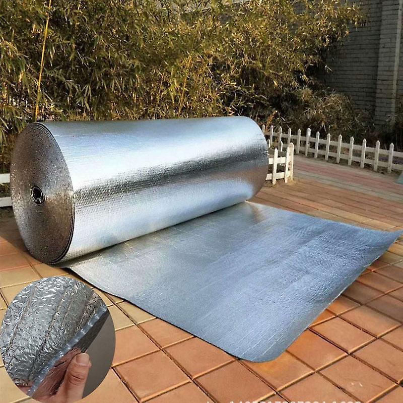 Slowmoose Aluminum Foil Bubble Heat Insulation Film Double Face Material For Roof And Sun