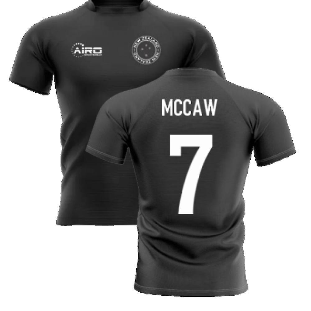 Airo Sportswear 2023-2024 New Zealand Home Concept Rugby Shirt (McCaw 7) Black Adult 4XL - 55-57 Inch (148-160cm)