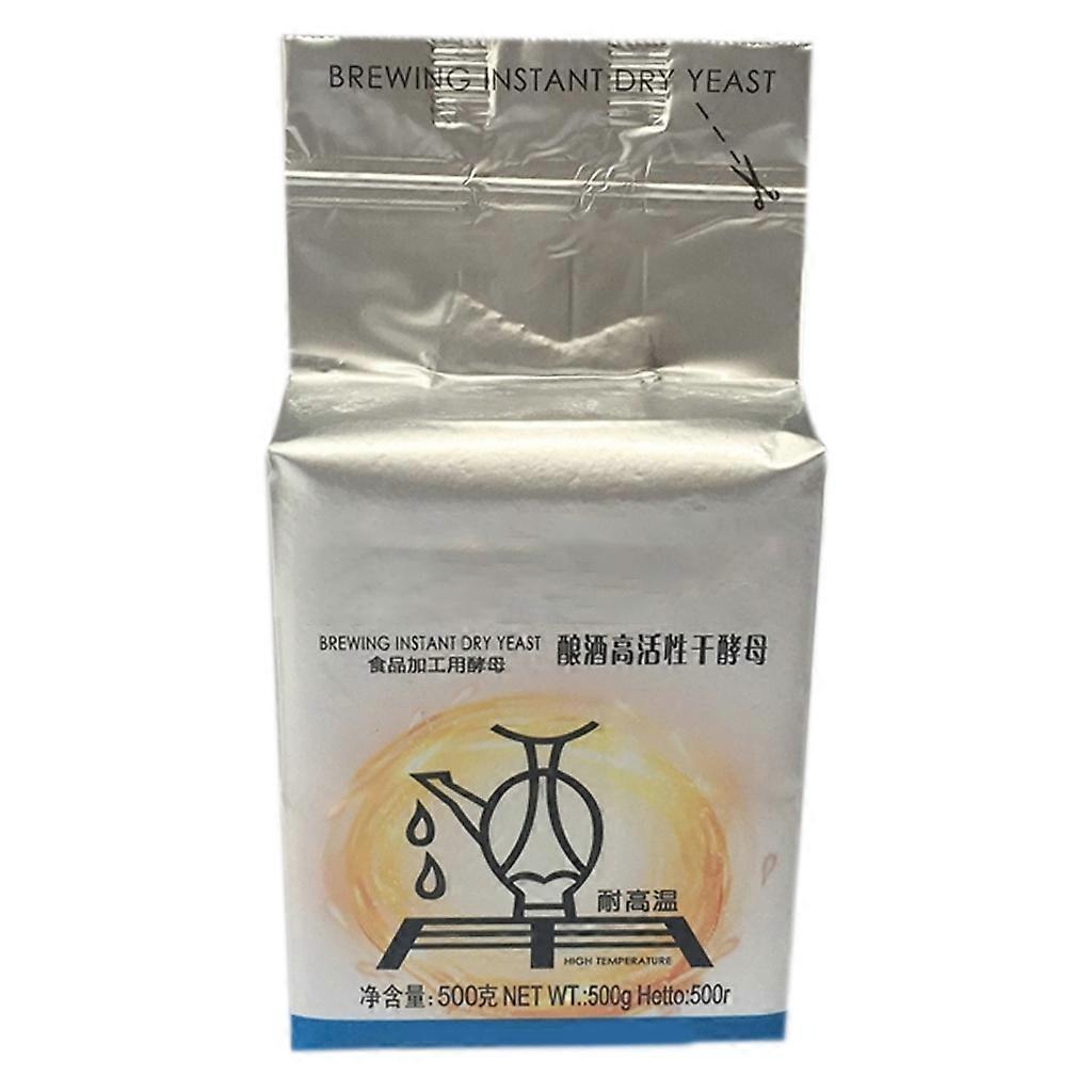 unbrand 500g High Temperature Brewing Instant Dry Yeast Homemade Wine Alcohol Beer Fermentation Saccharomyces Cerevisiae Powder