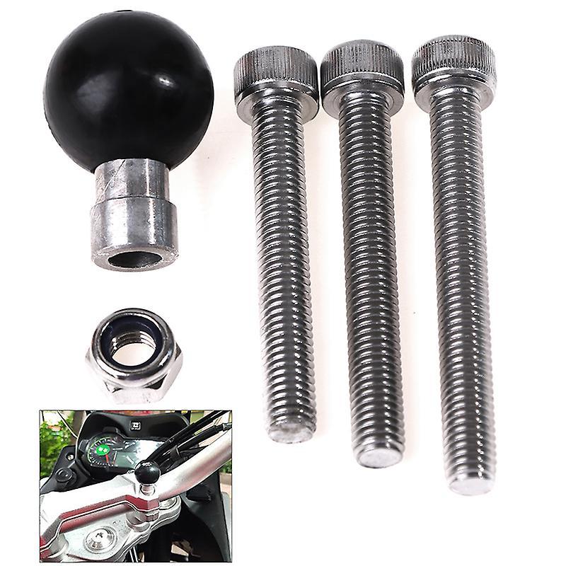 He Fei Mao Qiang Dian Zi Shang Wu You Xian Gong Si Motorcycle Handlebar Clamp Base 1 inch 25mm Ball with M8 Screws for Ram Mount one size