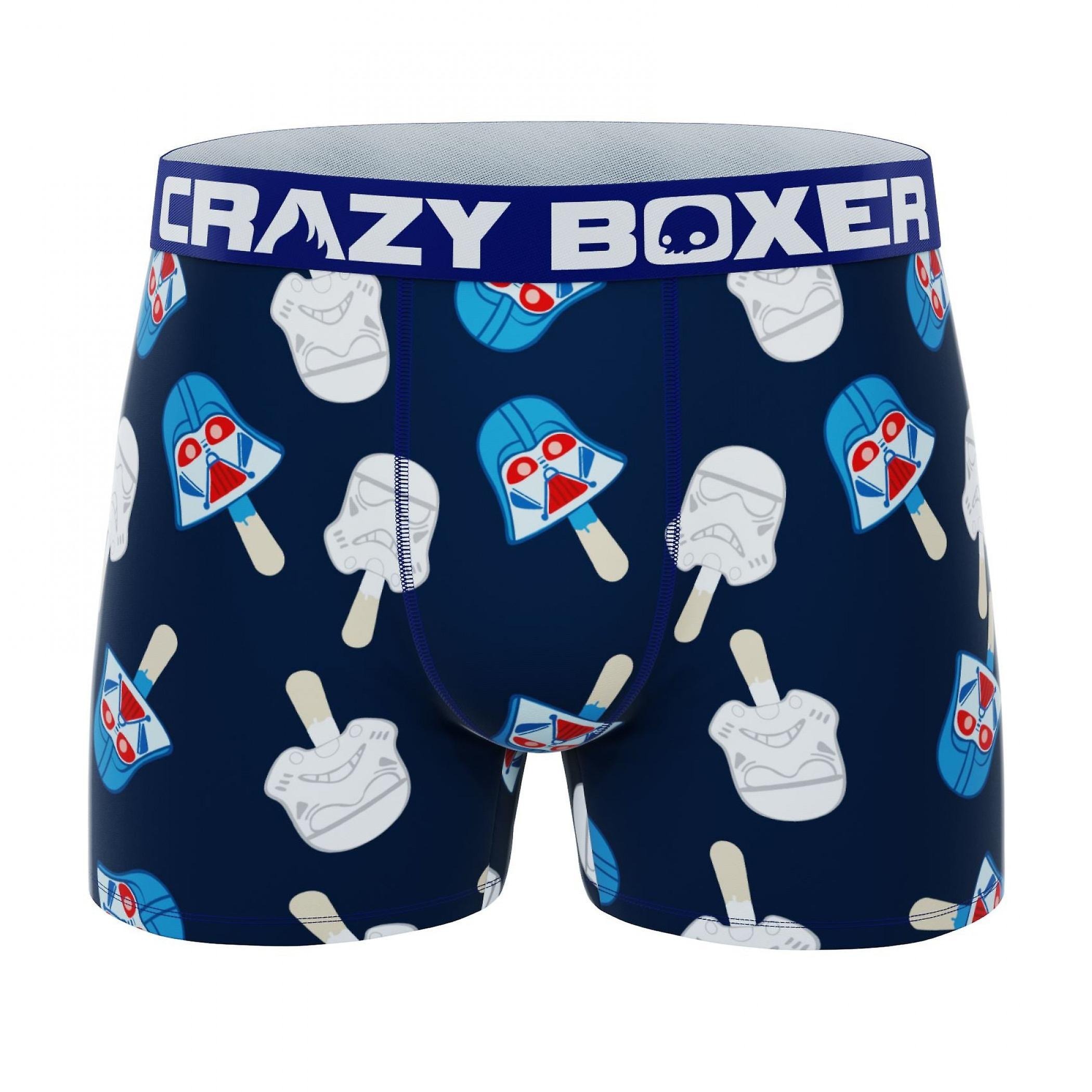 Crazy Boxer Star Wars Darth Vader Popsicle All Over Print Men's Boxer Briefs Blue Small (28-30)