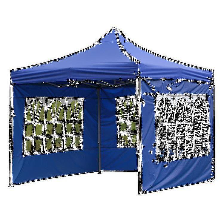 Ssylune Party Tent Foldable Waterproof Outdoor Rain Cloth Blue