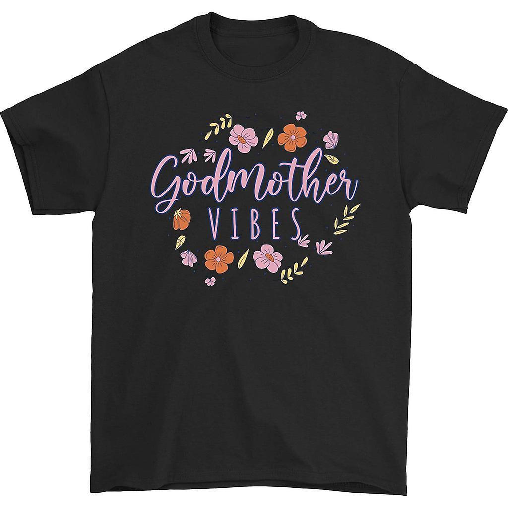 HISHARK Godmother vibes 90s t-shirt Black S