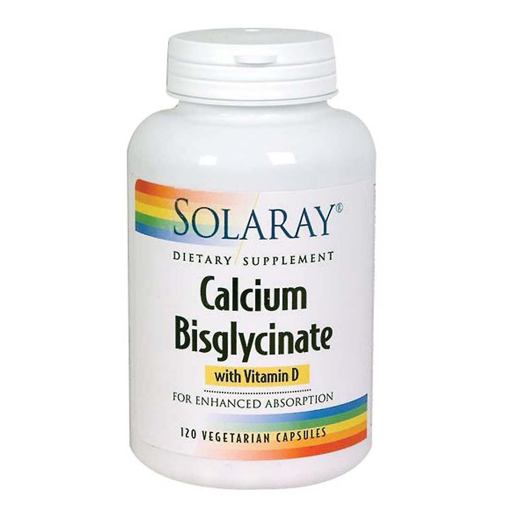 Solaray Calcium Bisglycinate, 120 Caps (Pack of 1)