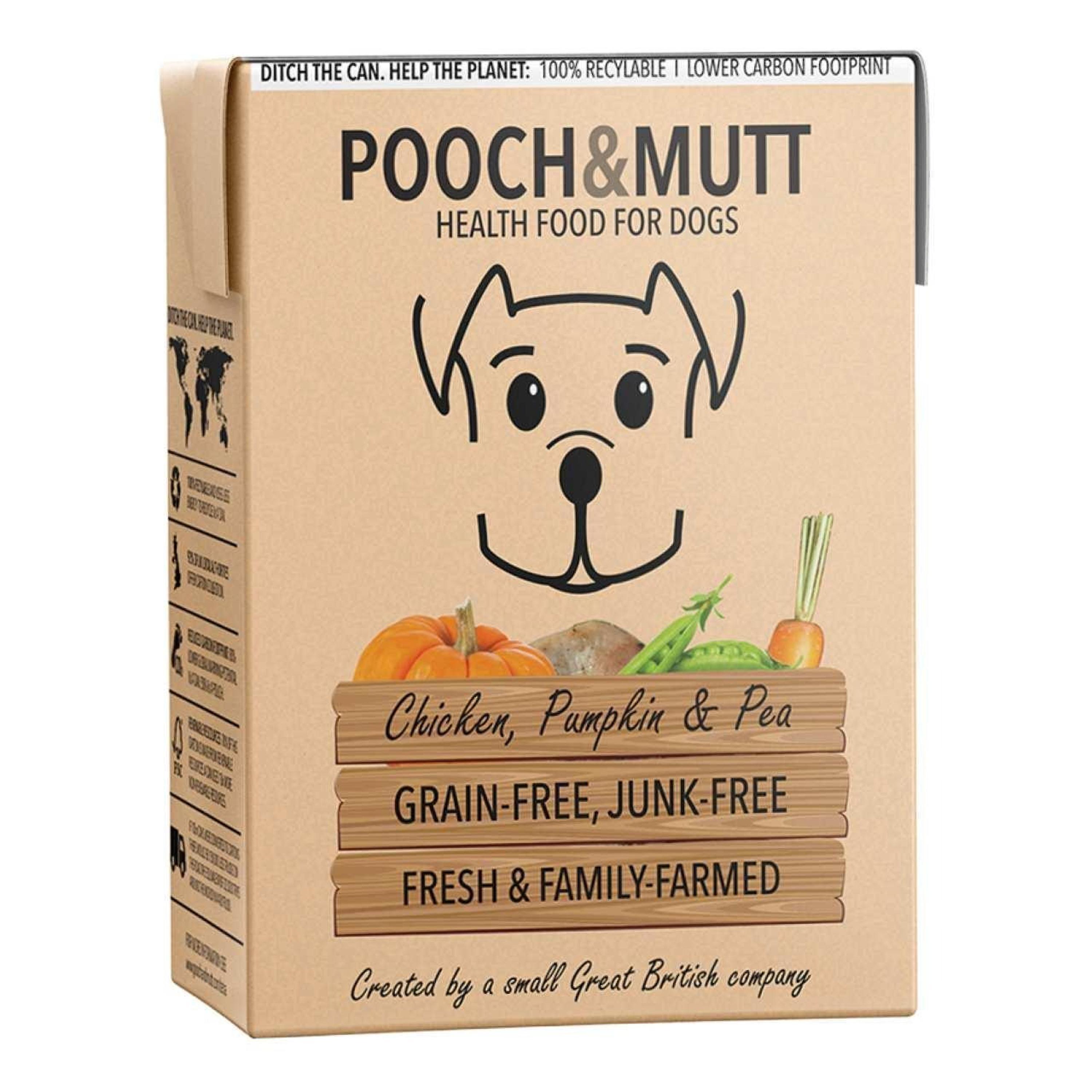 Pooch & Mutt Chicken Pumpkin Dog Wet Food 5 x 375g Tetra Pack