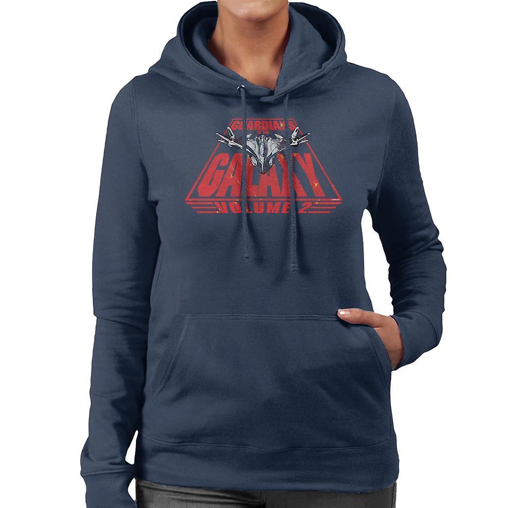 Marvel Guardians Of The Galaxy Vol 2 The Milano Women's Hooded Sweatshirt Navy Blue Small