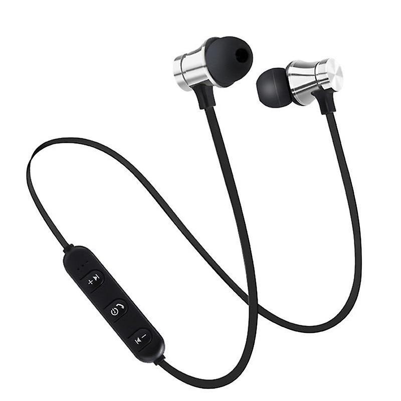 Slowmoose Bluetooth V4.2, Wireless Stereo Earphone With Microphone For Iphone And Android Silver