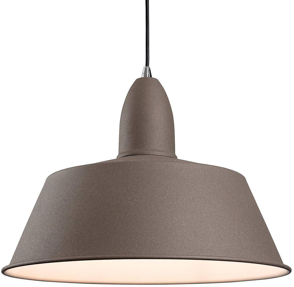 Firstlight Lighting Riva 1 Light Dome Ceiling Pendant Concrete, E27