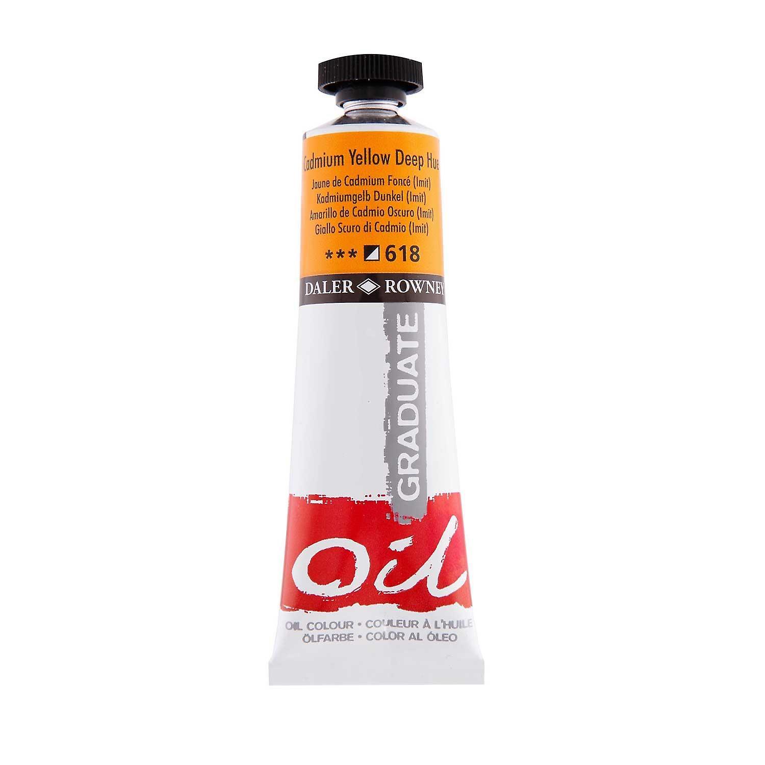 Daler-Rowney Daler Rowney Graduate Oil Colour 38ml 618 Cadmium Yellow Deep Hue