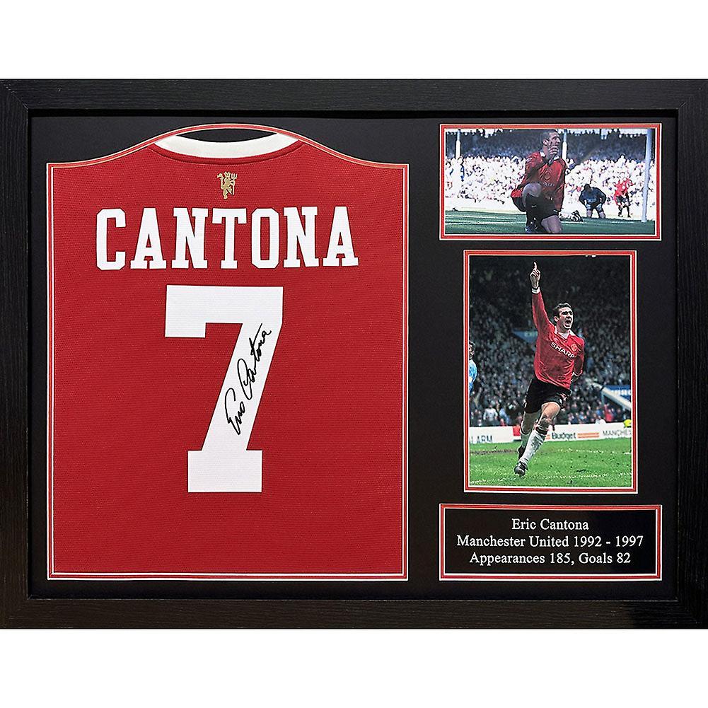 Footballgifts.net Manchester United Fc Cantona Signed Shirt (framed)