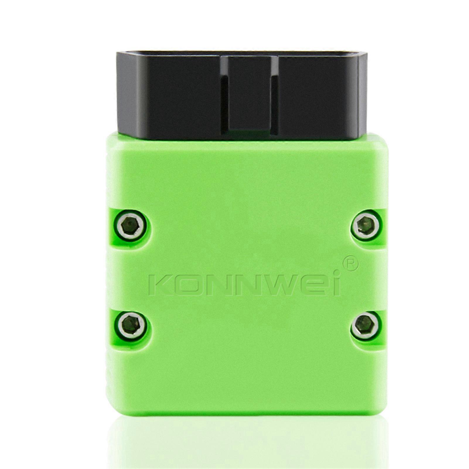 KONNWEI KW902 Mini BT 4.0 Wireless OBD-II Car Auto Diagnostic Scan Tools Car Detector Tester Scanner for IOS Android System Green