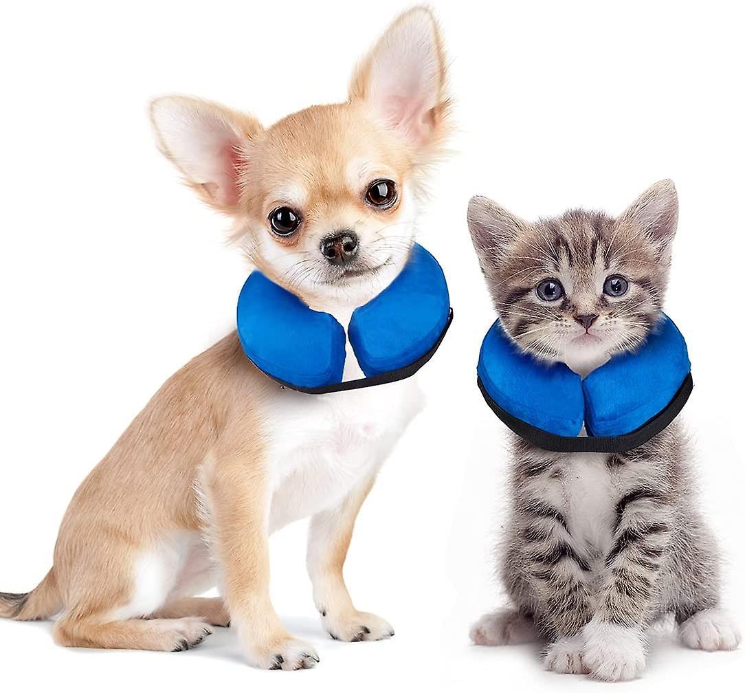 Heytea Inflatable - Recovery - Cone Collar for Dogs Cats After Surgery Soft Protective Recovery Collar Cone Prevent Pets from Touching Stitches Wou...