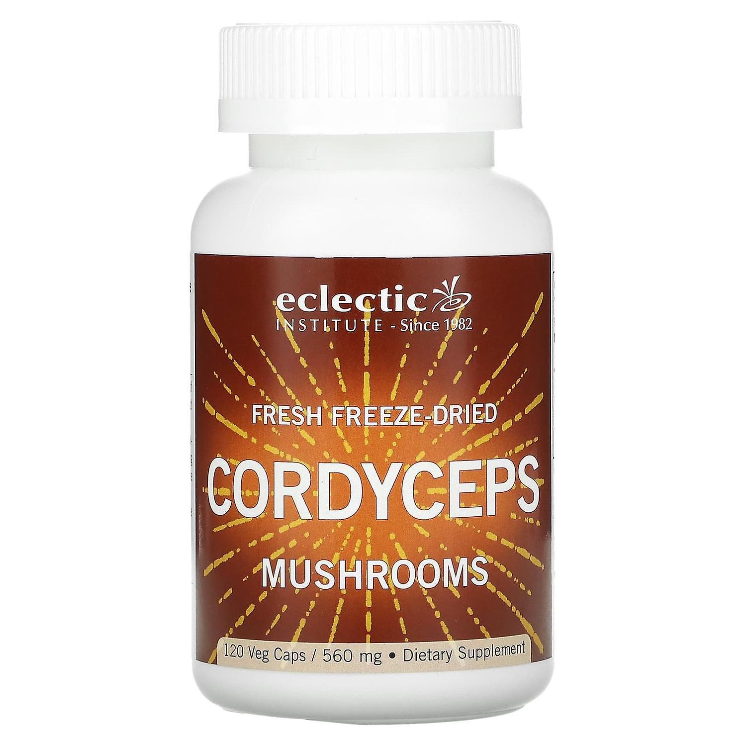 Eclectic Institute, Fresh Freeze-Dried Cordyceps Mushrooms, 560 mg, 120 Veg Caps