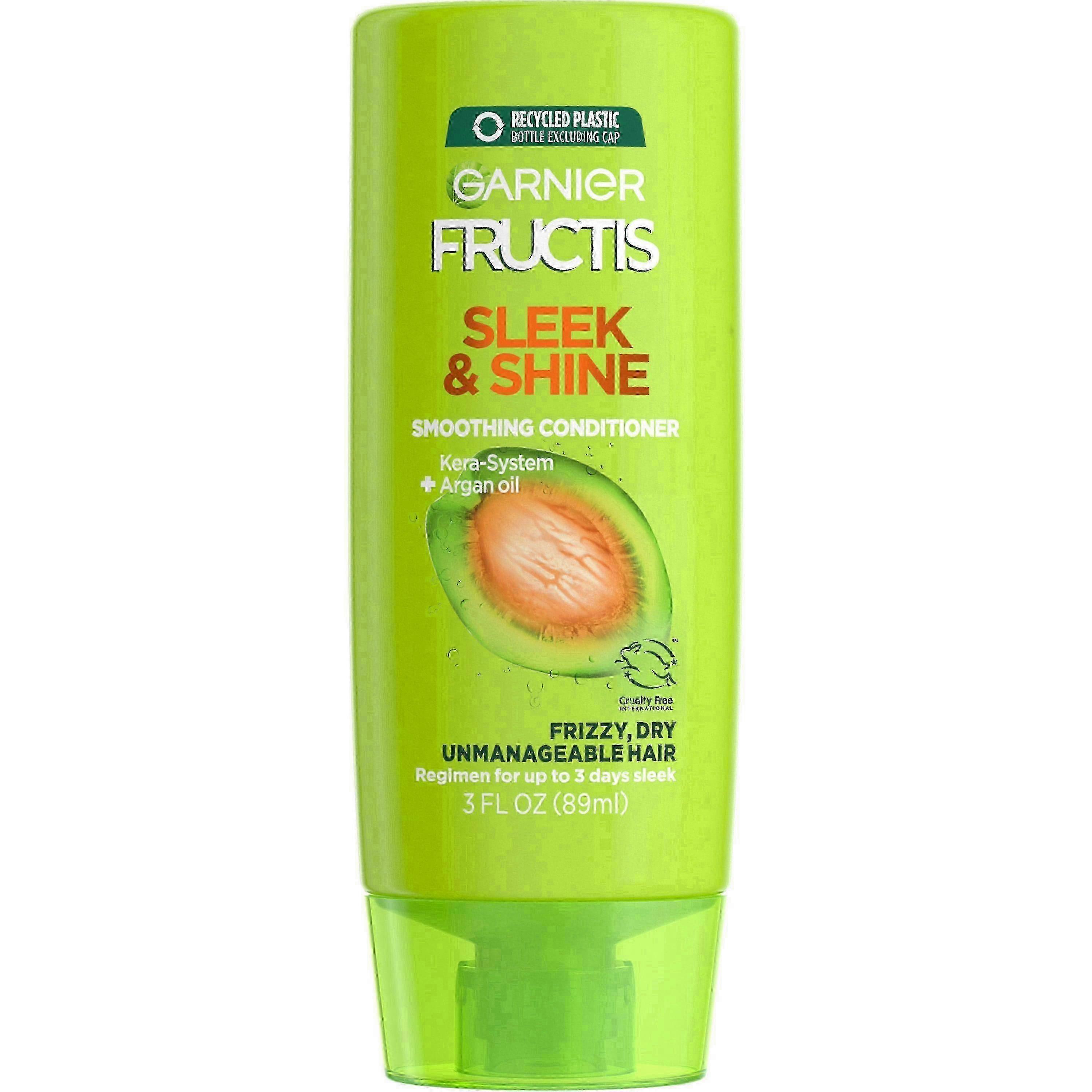 Garnier Fructis Sleek & Shine Fortifying Conditioner For Frizzy, Dry Hair, 3 Oz