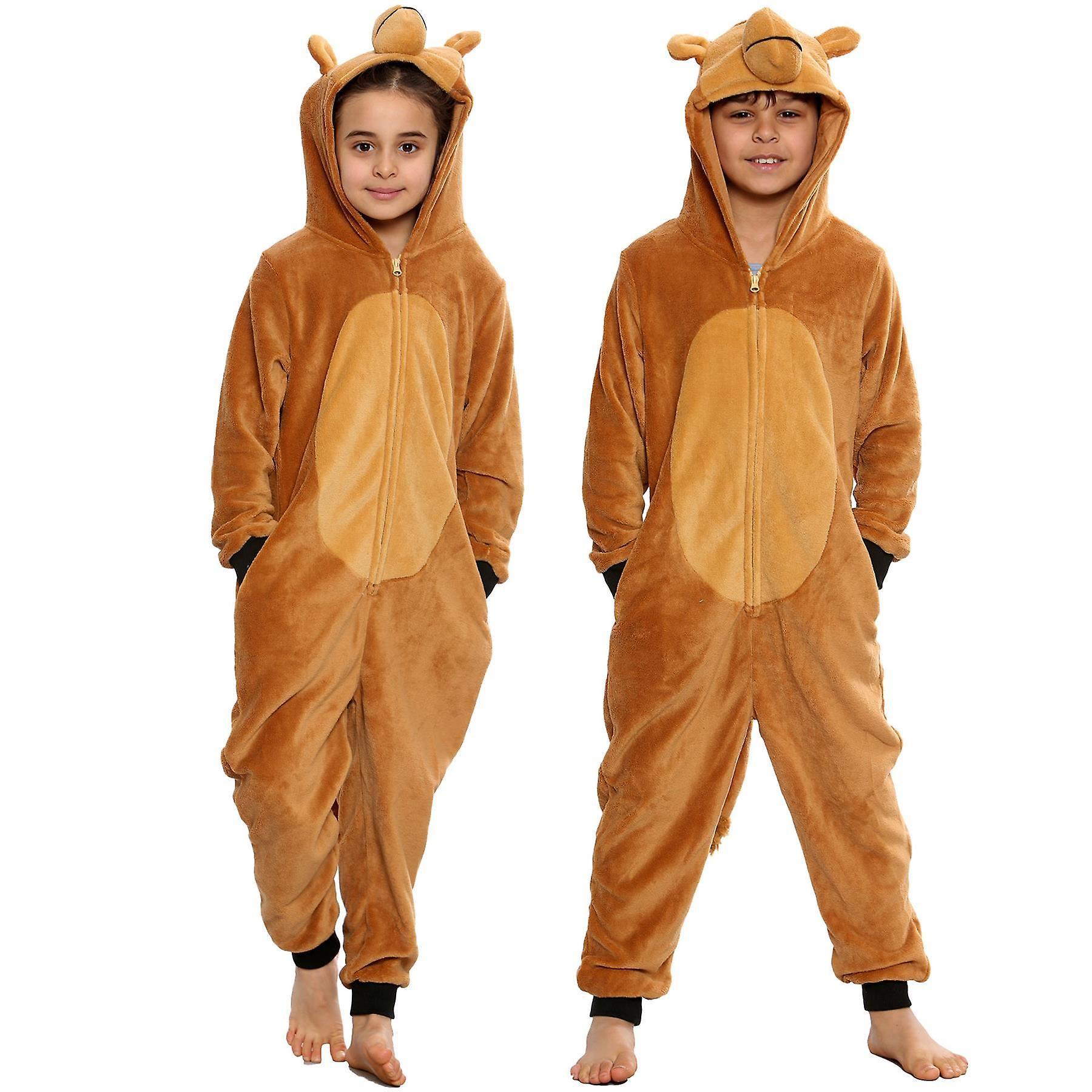 A2Z 4 Kids Kids Unisex Super Soft Fleece Camel Onesie 3-4 Years