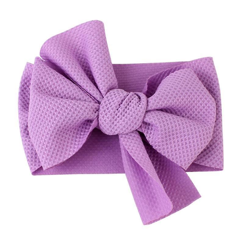 Slowmoose Elastic Bow Knot Design, Headband For Baby- Hair Accessories Purple