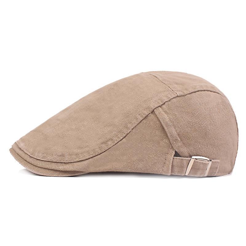 Mimigo Newsboy Hat Men's Flat Cap Ivy Gatsby Newsboy Cabbie Caps Hunting Hat Khaki