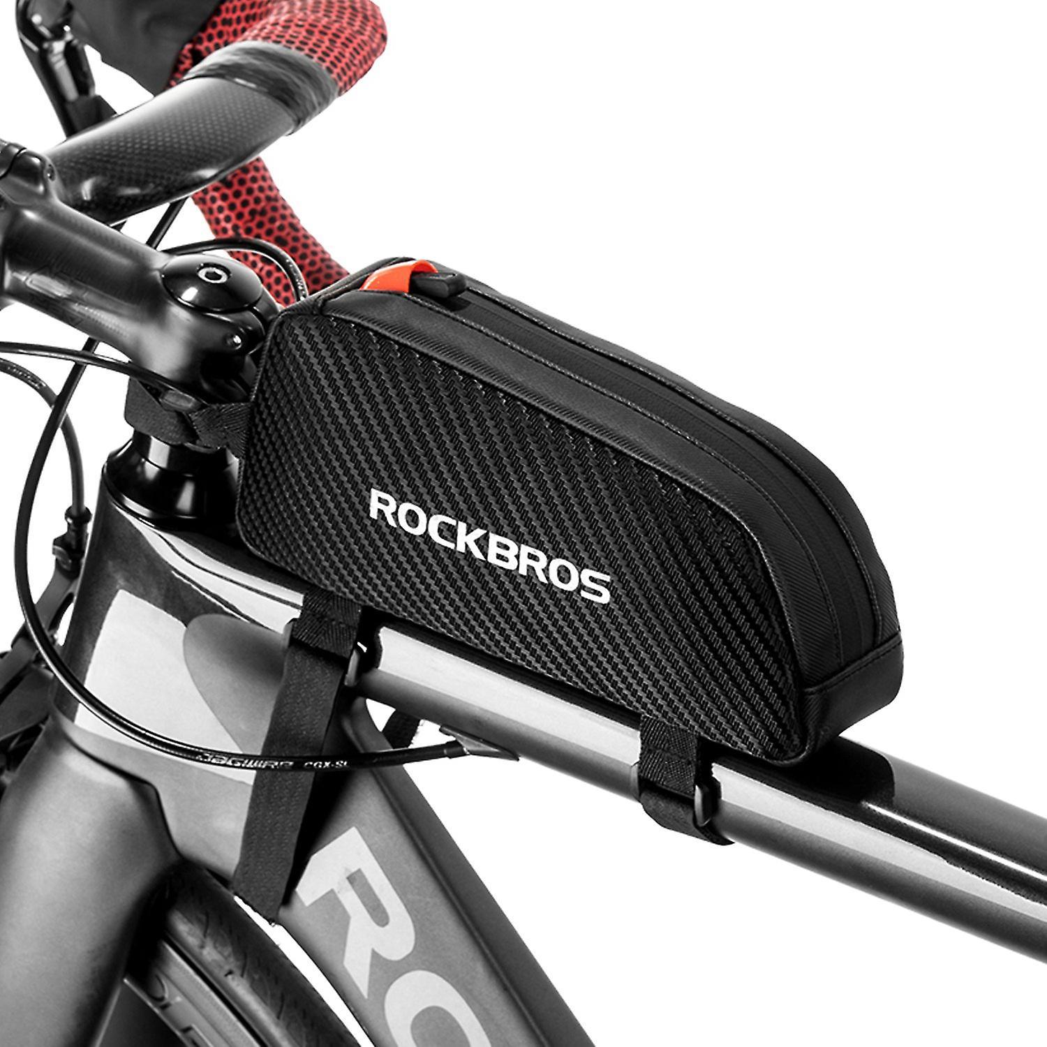 Rockbros Waterproof Bike Bag Front Frame Top Tube Bicycle Pouch Large Capacity Cycling Front Storage Bag for