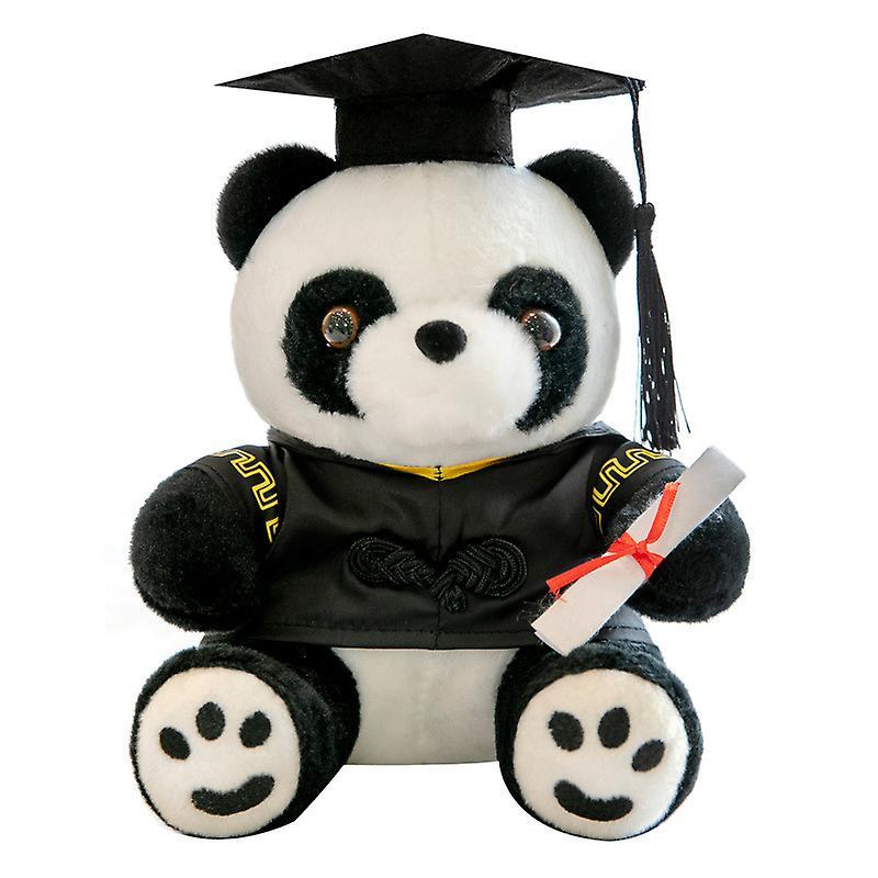 Dandanzhuan Class Of 2023 Graduation Plush Stuffed -Animal-panda In Black Cap, 10 Inches Graduation Plush Gradua A