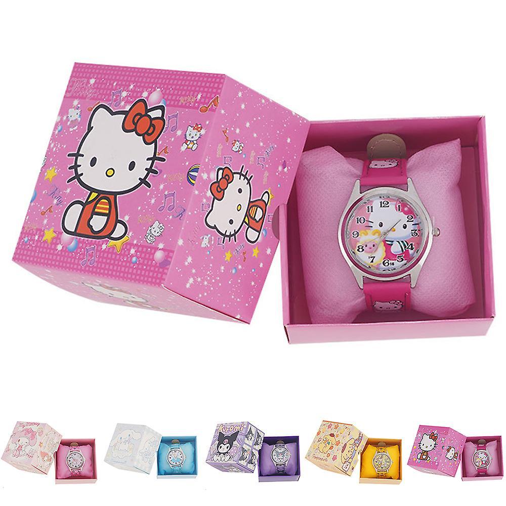 Vicbuy Gifts Wrist Watch Kids Hello Kitty/kuromi/cinnamoroll/melody/pom Pom Purin Sanrio Watches Cute Quartz