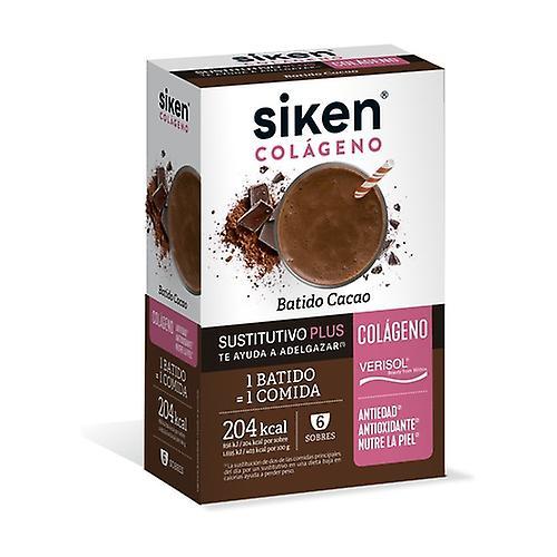 Siken Collagen Replacement Shake Cocoa 6 packets of 50g