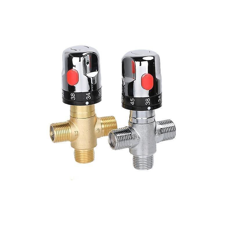 Slowmoose Brass Thermostatic Mixing Valve Bathroom Faucet