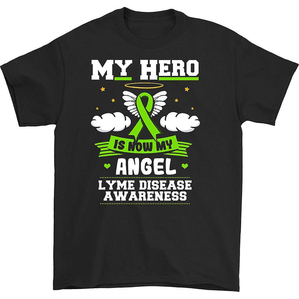 HISHARK My Hero is Now My Angel T-shirt Black M