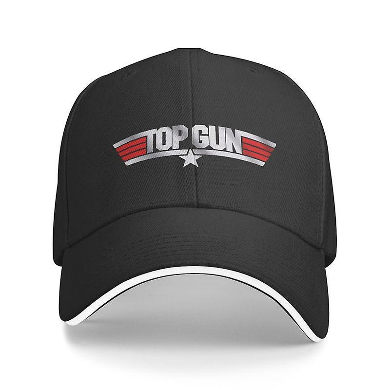 Redkid Fashion Top Gun Baseball Cap Unisex Adult American Film Adjustable Dad Hat For Men Women Hip Hop Black