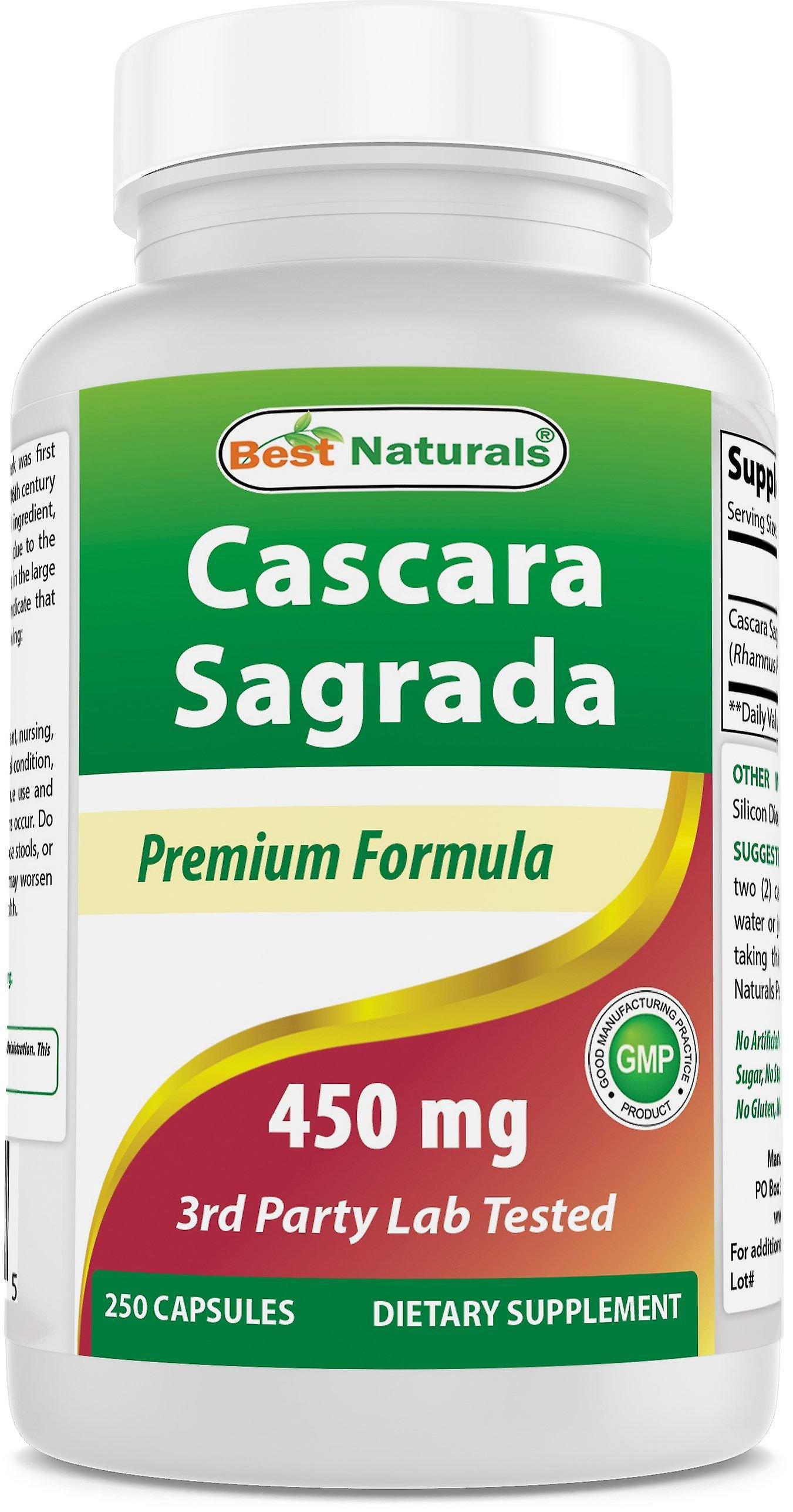 Best Naturals Cascara Sagrada 450 Mg 250 Capsules