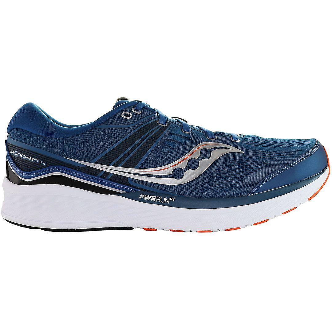 Saucony Munchen 4 Lace-Up Blue Synthetic Mens Running Trainers S20554_25 UK 11.5 EU 47 US 12.5