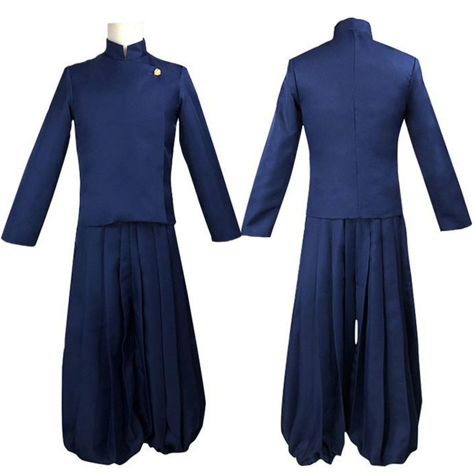 Gzdktjfd Iminfit Japanese Anime Jujutsu Kaisen Cosplay Geto Suguru Cosplay Costume Blue L