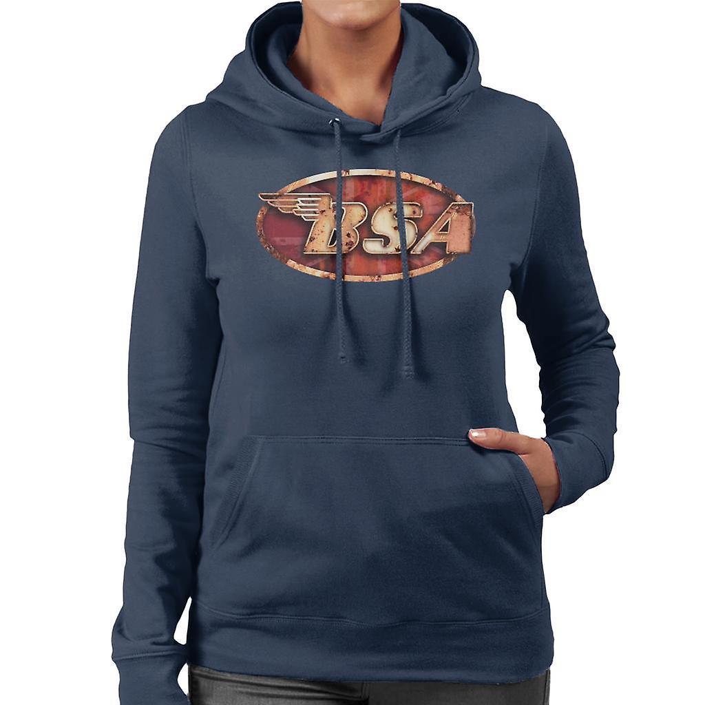 BSA Copper Logo Women's Hooded Sweatshirt Navy Blue Small