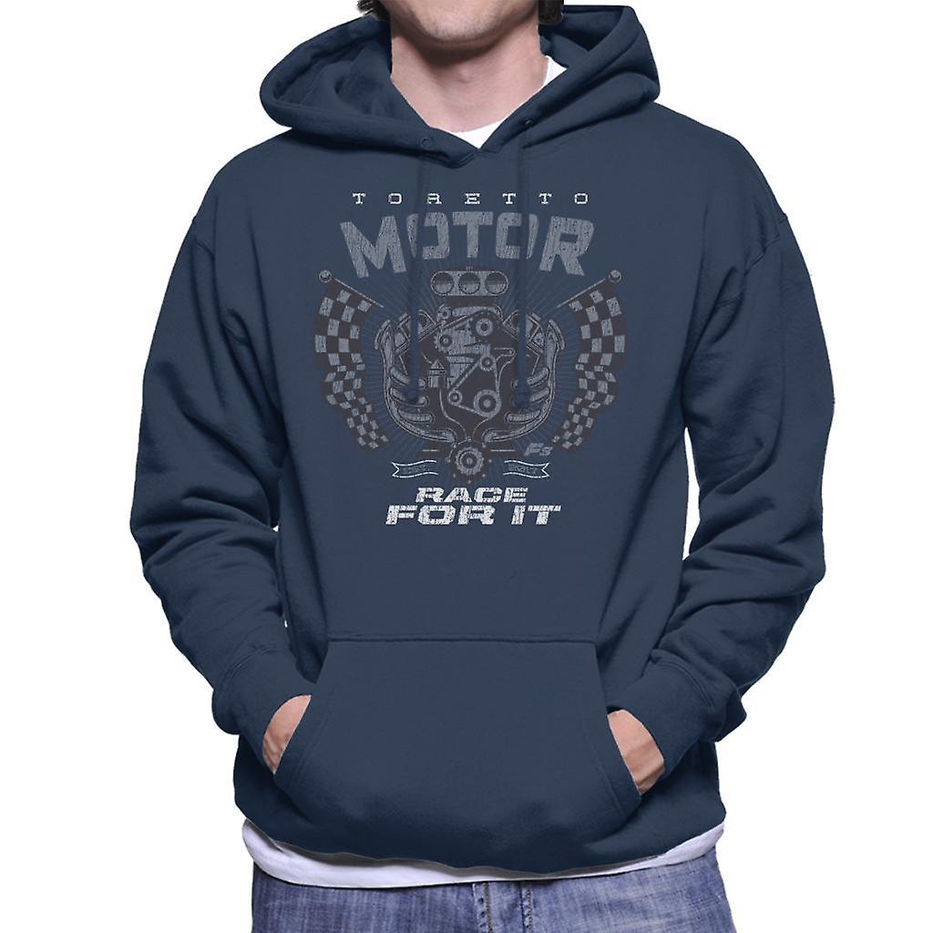 Fast & Furious Fast and Furious Toretto Race For It Men's Hooded Sweatshirt Navy Blue XX-Large