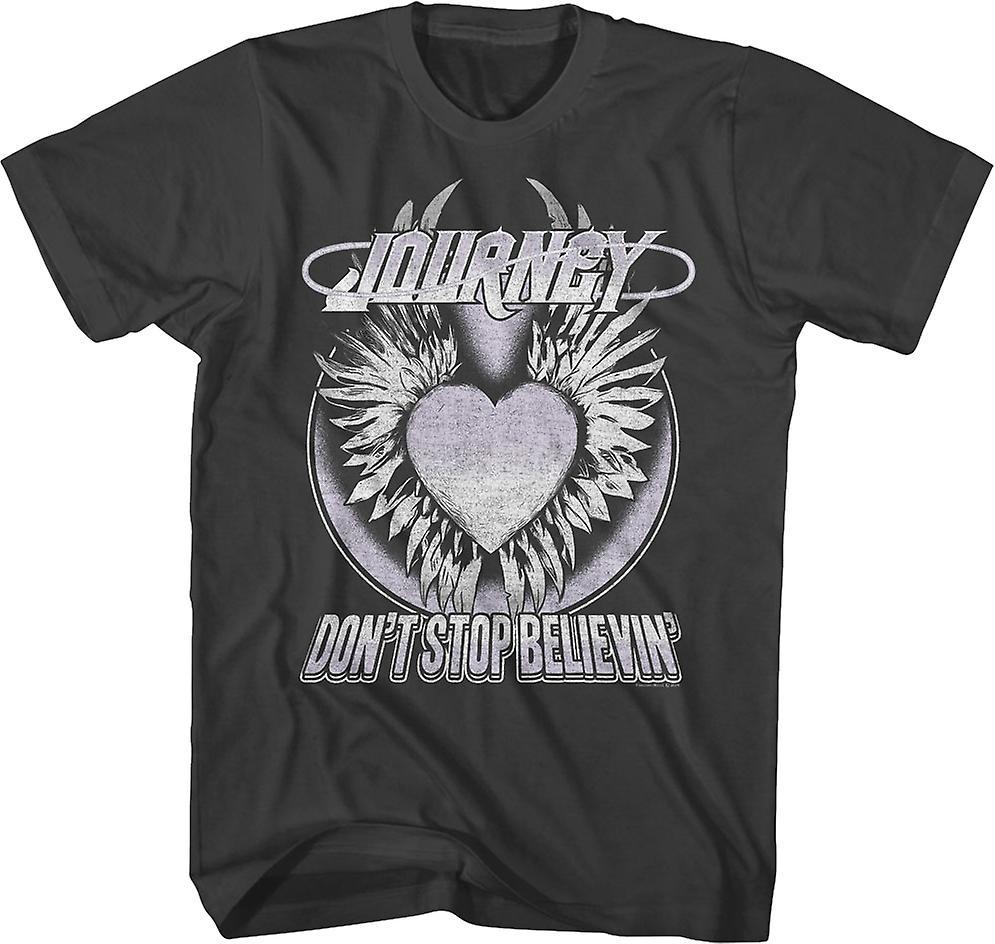 Gildan Winged Heart Don't Stop Believin' Journey T-Shirt multicolor M