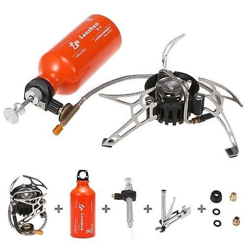 POTATO Outdoor Camping Multi Fuel Oil Stove with 500ml Gasoline Fuel Bottle for Diesel Alcohol