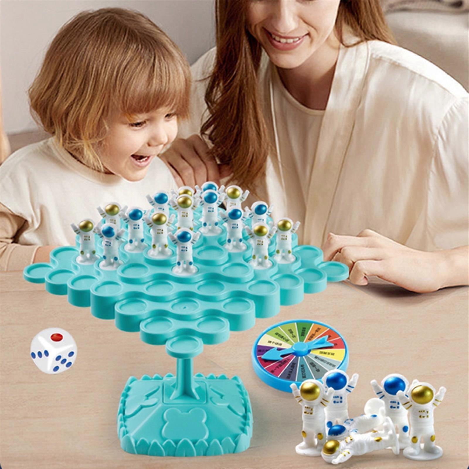 Flye Astronaut Kids Puzzle Table Games Stacked  Casual Parent-child Interactive Table Toys Kids Puzzle Games Blue