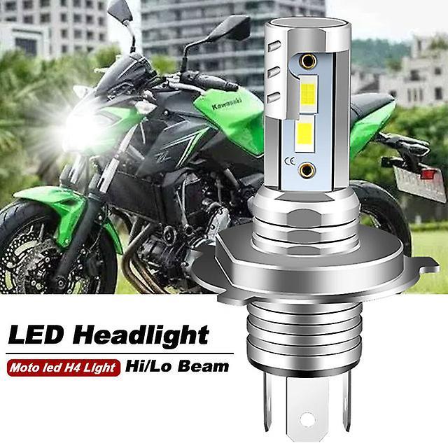 Lighting 1pc Motorcycle H4 H1s 9003 Led Headlight Hi/lo Bulbs 4800lm 6000k White Canbus For Kawasaki Z650 / Vulcan S 650/ Versyx300 1PC LED H4 WHITE